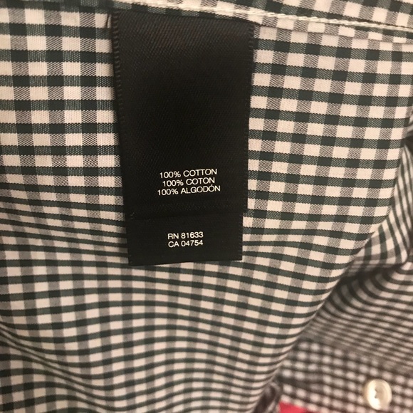 Kenneth Cole Gingham Button Down - Picture 7 of 8